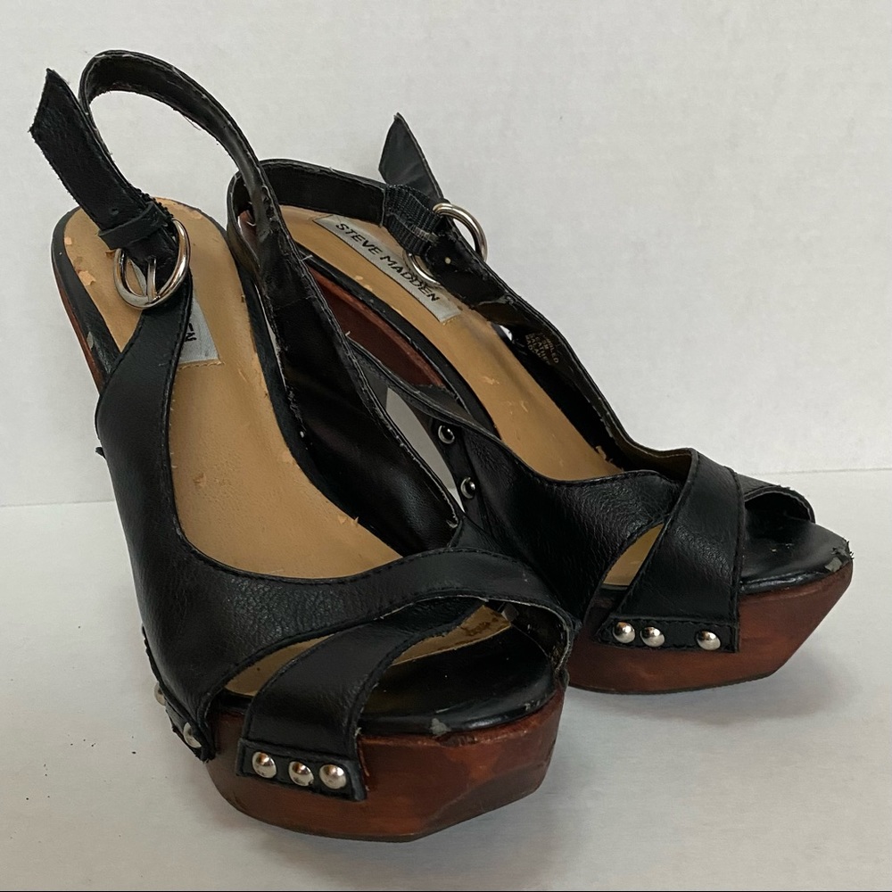 Steve Madden Open Toe Pumps, Size 7.5